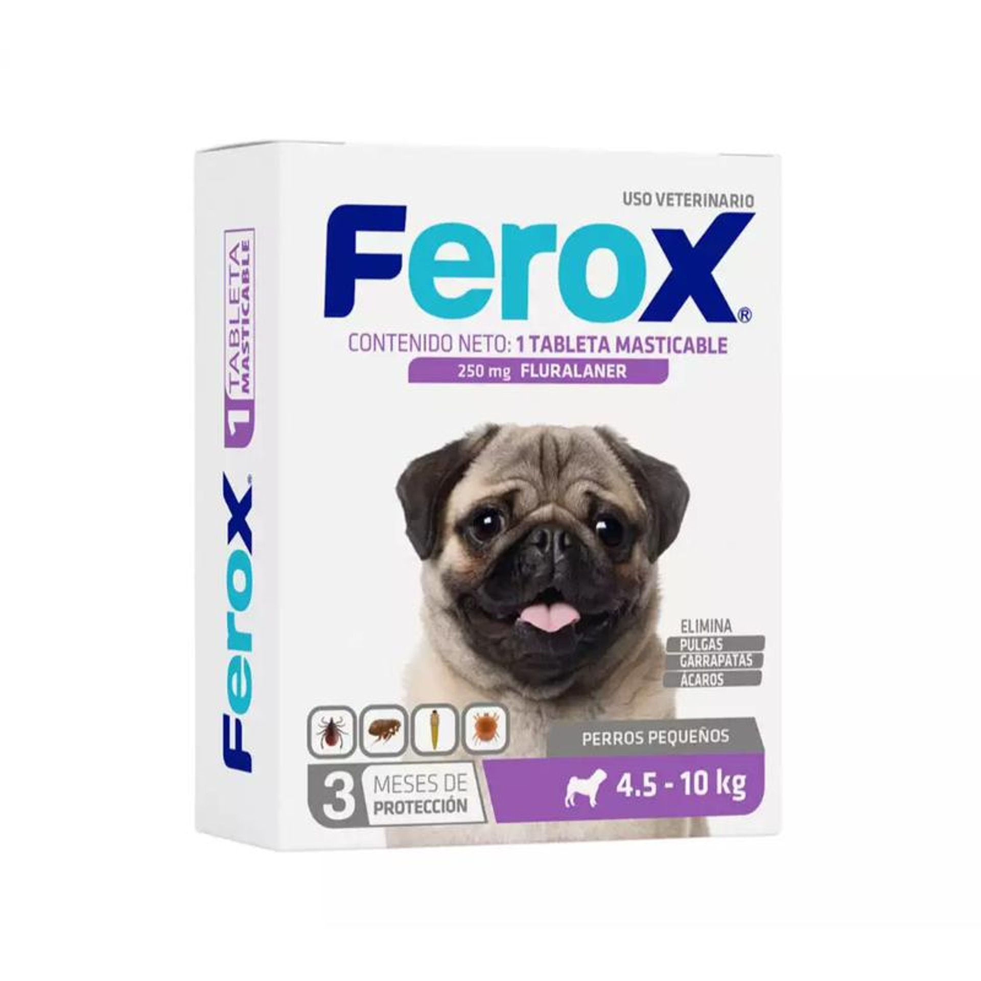 Ferox (T2) 4.5 - 10 Kg X 1 Tab *Fluralaner 250 Mg