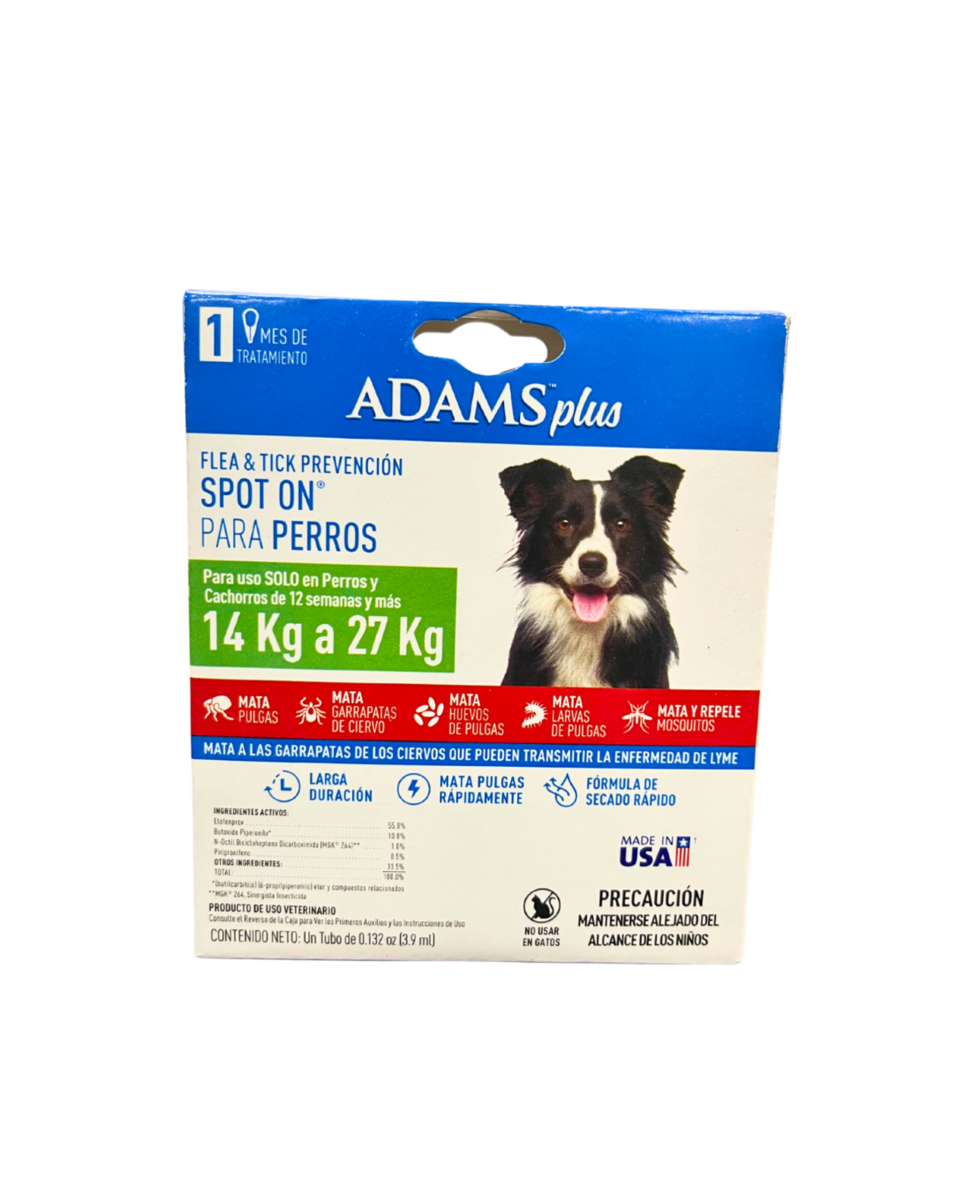Pipeta Adams Plus Perros (T3) 14-27 Kg X 3.9 Ml